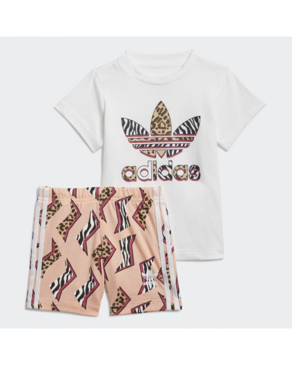 COMPLETINO ADIDAS BAMBINA GN2228 BIANCO MACULAT