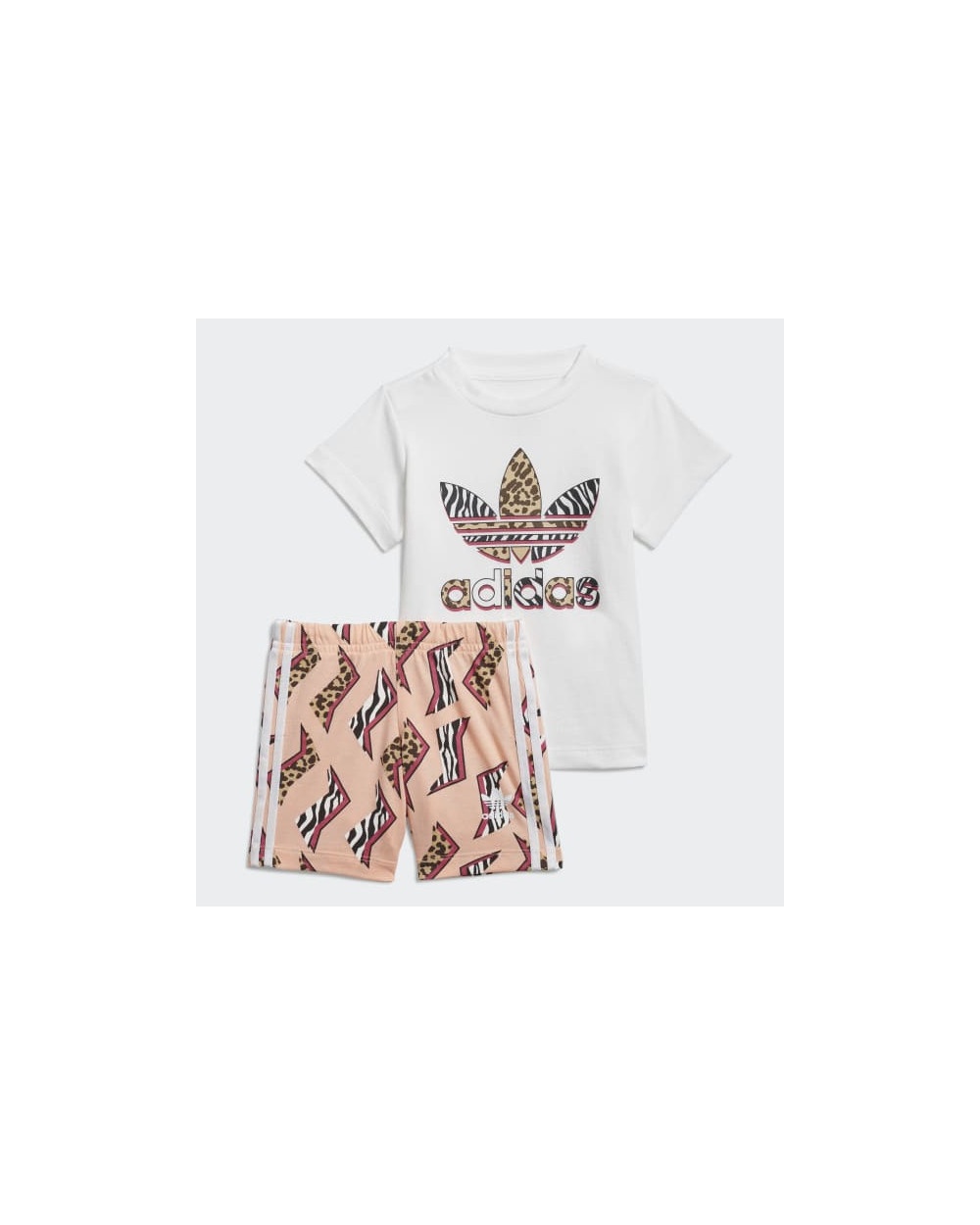 COMPLETINO ADIDAS BAMBINA GN2228 BIANCO MACULAT