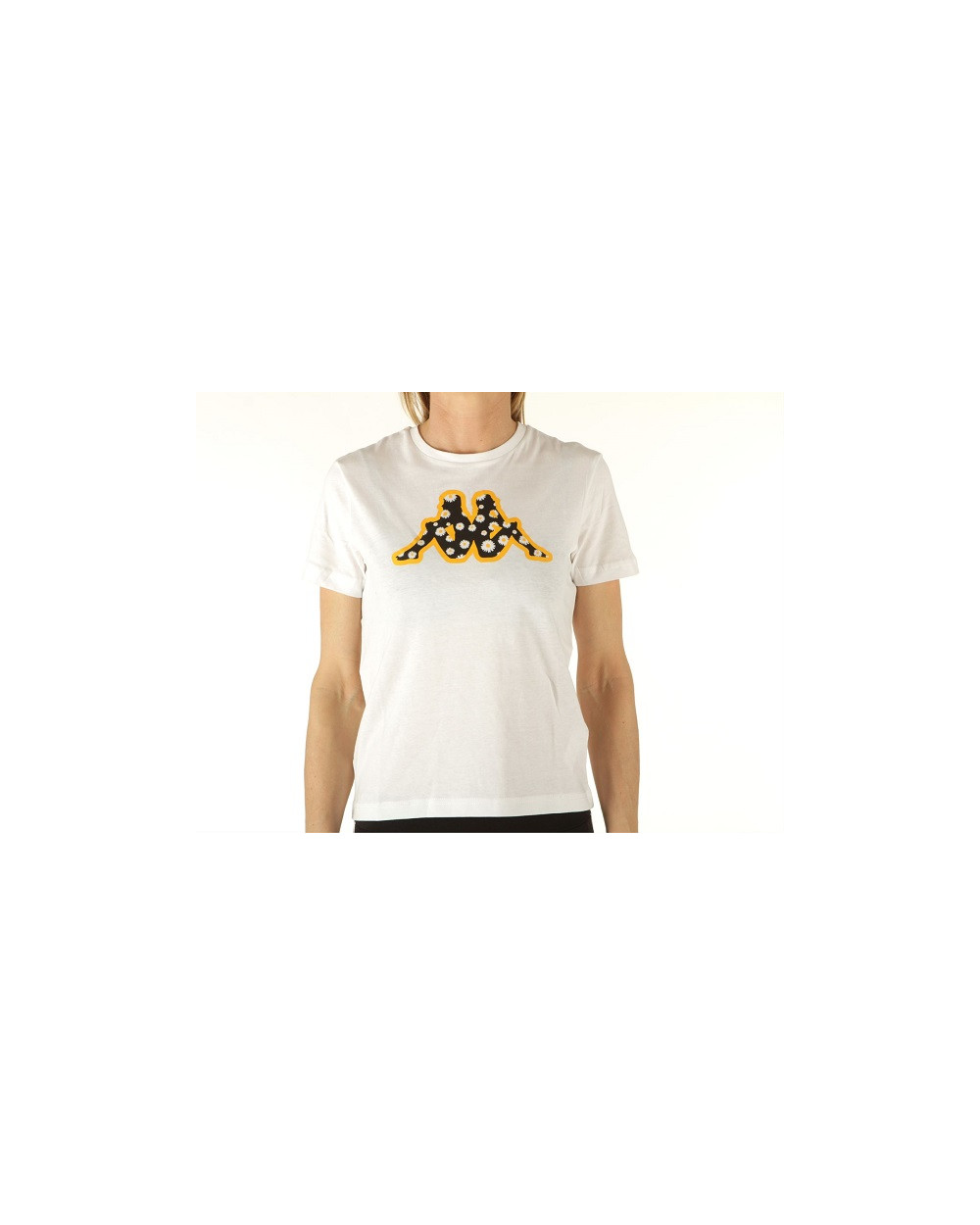 T-shirt kappa donna 321968w bianco