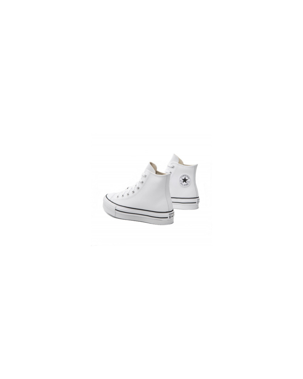 Scarpa converse donna in pelle alta a02486 bianco