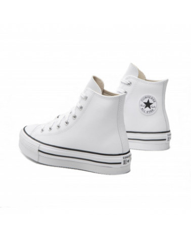 Scarpa converse donna in pelle alta a02486 bianco