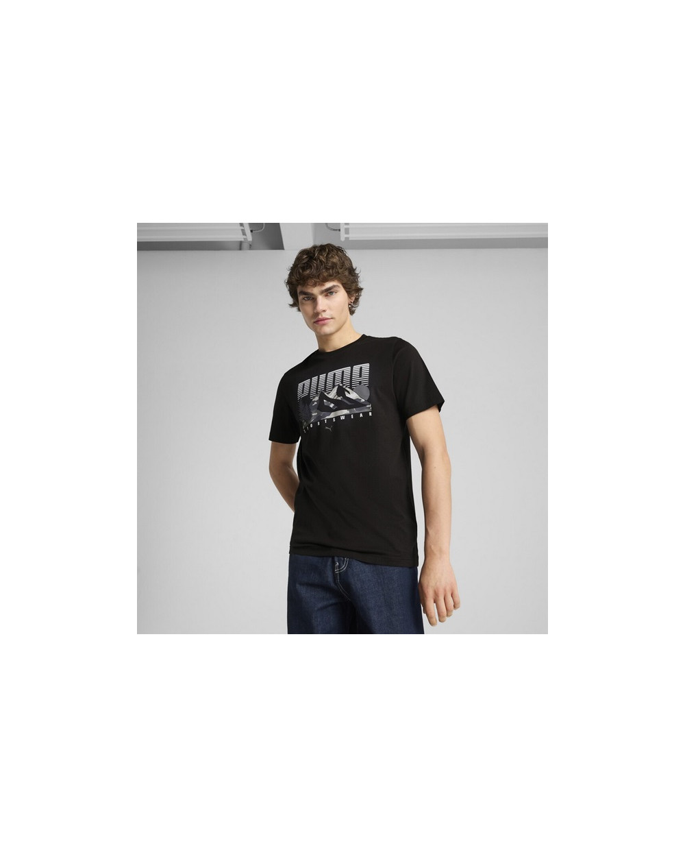 T-shirt uomo puma nero 684828  01