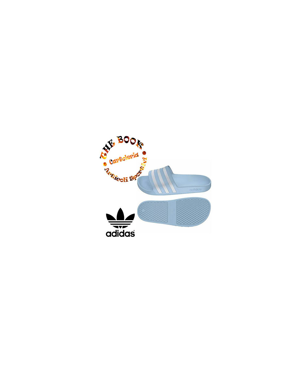 CIABATTA ADIDAS EE7346 AZZURRO\\PLATINO